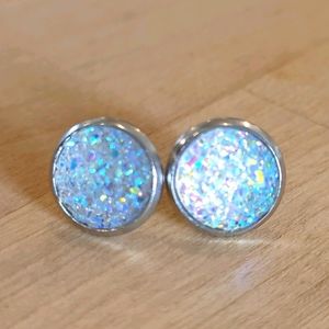 Druzy stud earrings